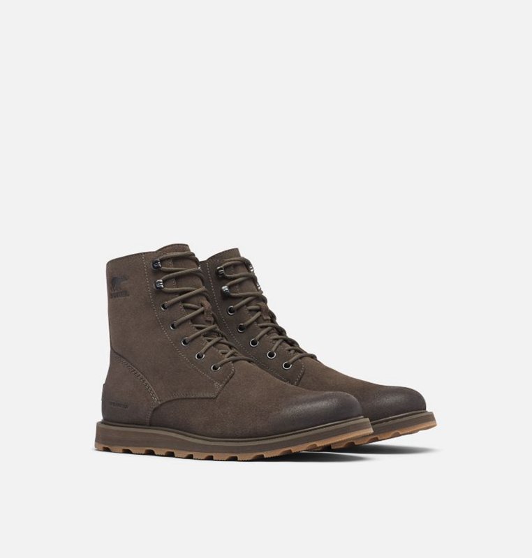 Mens Booties Black Brown - Sorel Fulton™ Tall - 425-ASOVIE